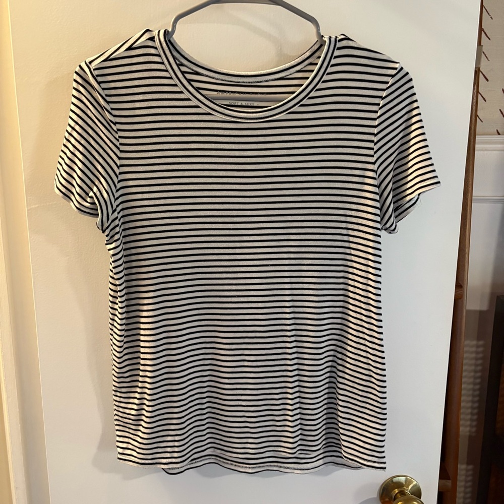 American Eagle | Soft & Sexy Striped Short Sleeve Tee Shirt